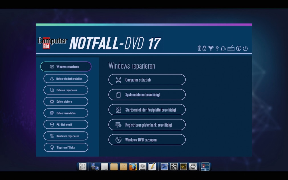 Screenshot 1 - COMPUTER BILD-Notfall-DVD Free