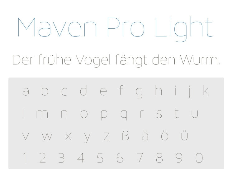 Maven Pro Light