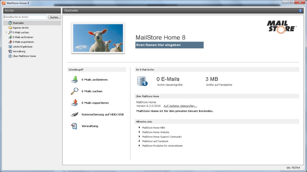 MailStore Home: Gratis-Software zur Archivierung von E-Mails