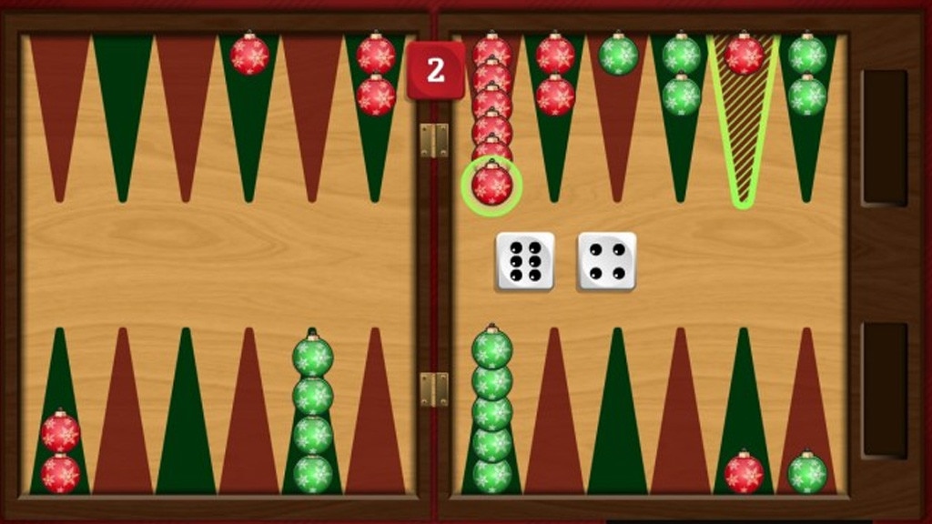 Christmas Backgammon: Weihnachtliches Brettspiel