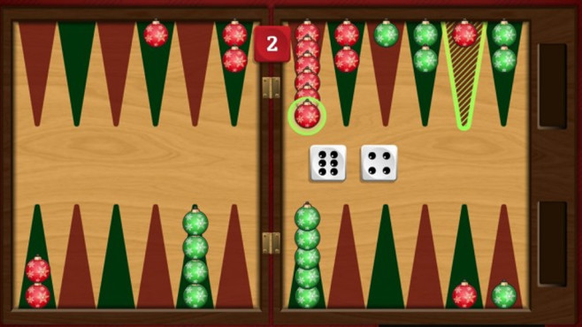 Christmas Backgammon: Weihnachtliches Brettspiel © COMPUTER BILD