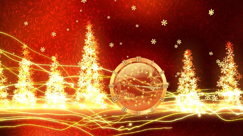 Christmas Lights Clock Screensaver: Lichtvolle Uhr