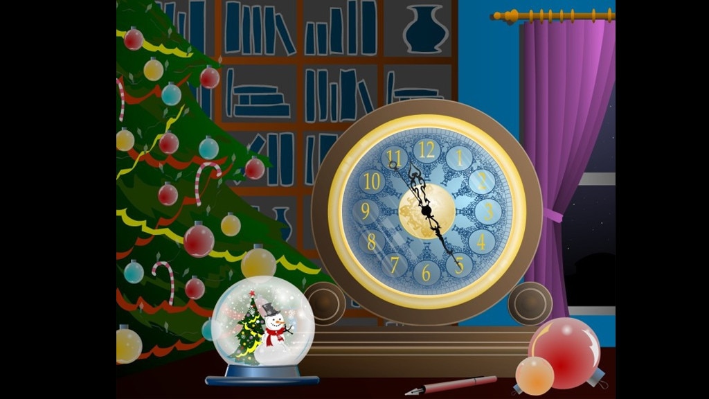 Magic Christmas Clock Screensaver: Uhrzeit im Blick