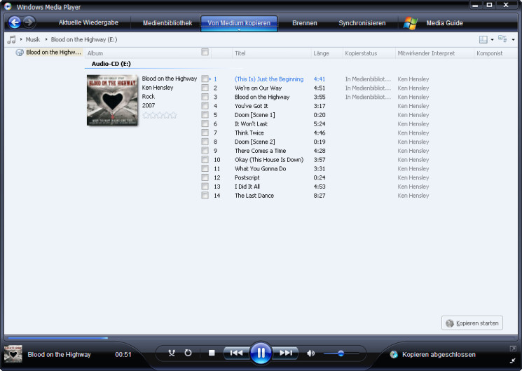 Musik Kopieren Und Musik Cds Erstellen Mit Dem Media Player Bilder Screenshots Computer Bild