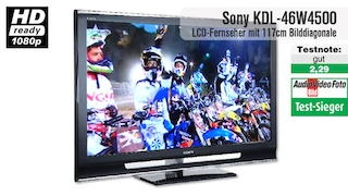 Video zum Test: LCD-TV Sony KDL-46W4500