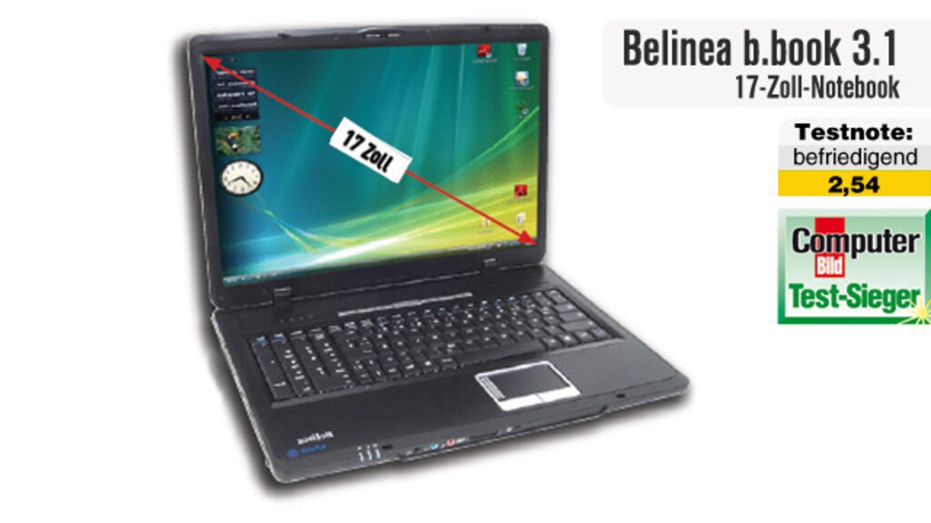 Video zum Testsieger 06/09: 7 Notebook Belinea b.book 3.1 - COMPUTER BILD