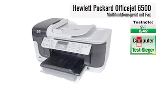 Hewlett Packard Officejet 6500: Multifunktionsgeräte mit Fax im Test