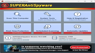 Screenshot aus SuperAntiSpyware Free Edition