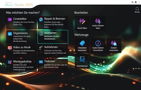 Screenshot aus Ashampoo Music Studio 2025 – Kostenlose Vollversion
