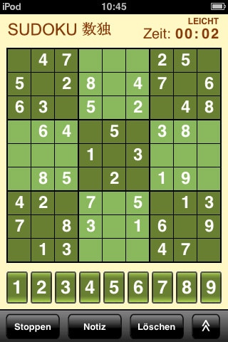 10 tolle iPhone-Spiele zum Nulltarif Sudoku: Zahlenrätsel 