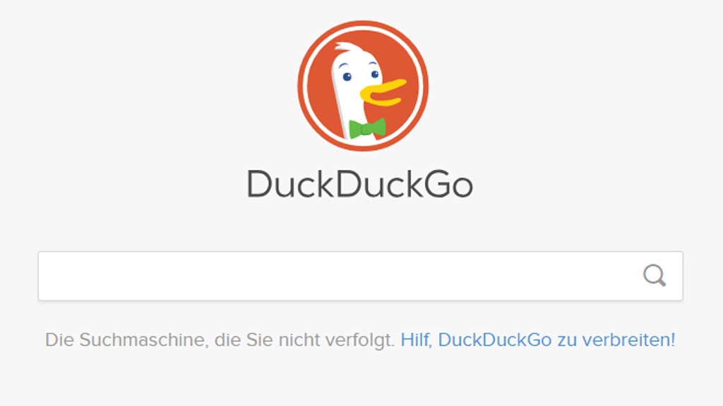 Anonym suchen: DuckDuckGo
