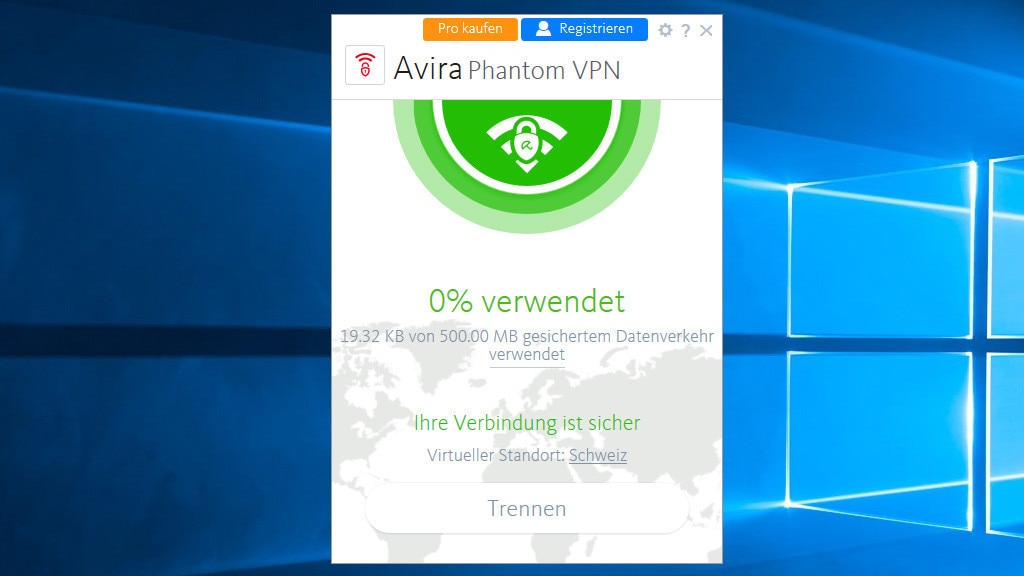 Anonym surfen mit allen Browsern: Avira Phantom VPN
