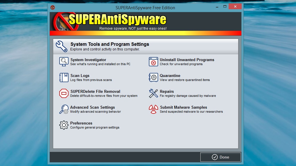 Malware entfernen: SuperAntiSpyware Free Edition