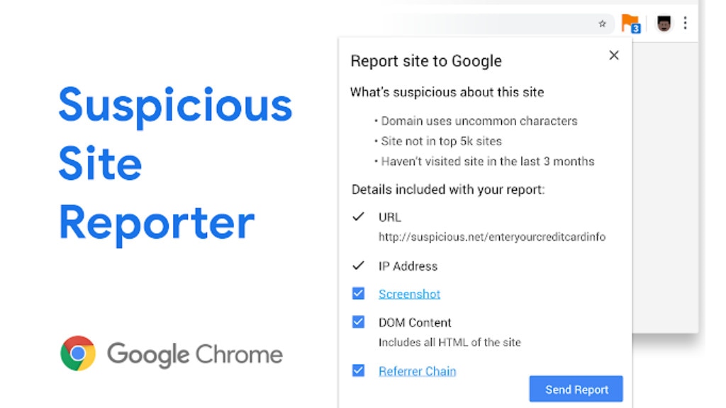 Suspicious Site Reporter für Chrome
