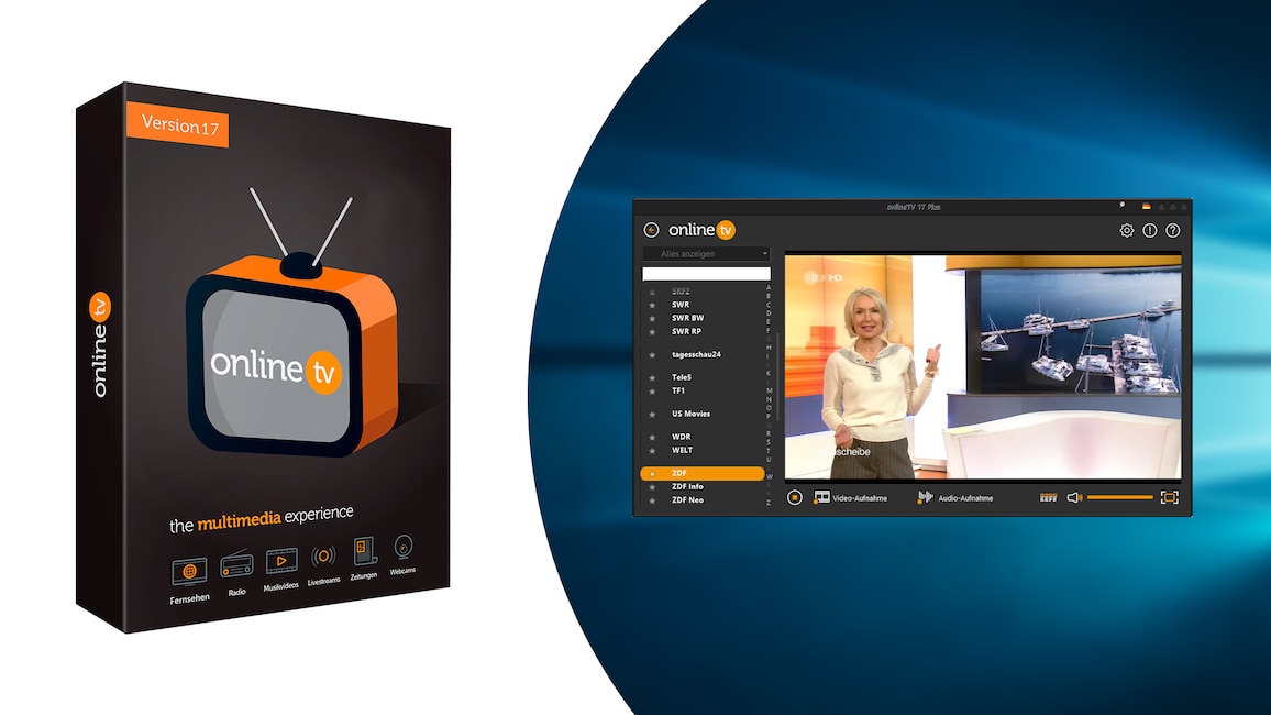 Multimedia: onlineTV 16 Plus – Kostenlose Vollversion