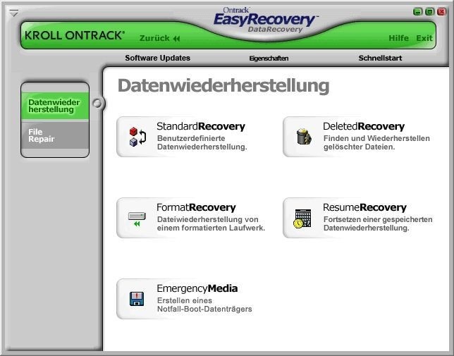 Screenshot 1 - Ontrack EasyRecovery DataRecovery