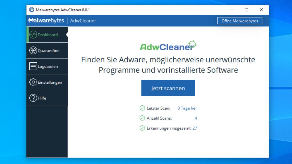 AdwCleaner: Spionierende Reklamesoftware verbannen