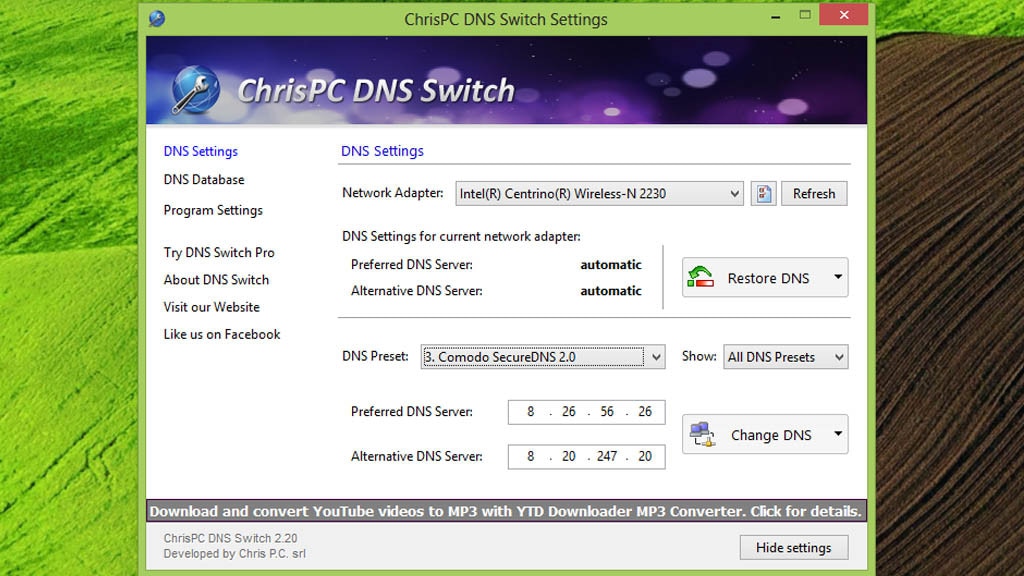 ChrisPC DNS Switch: Frei von Zensur surfen