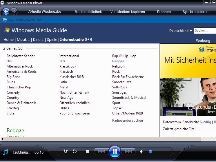 how to listen to online radio on windows media player
