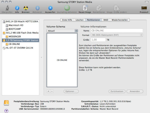 Externe Festplatten unter Mac OS X partitionieren und formatieren - Bilder,  Screenshots - COMPUTER BILD