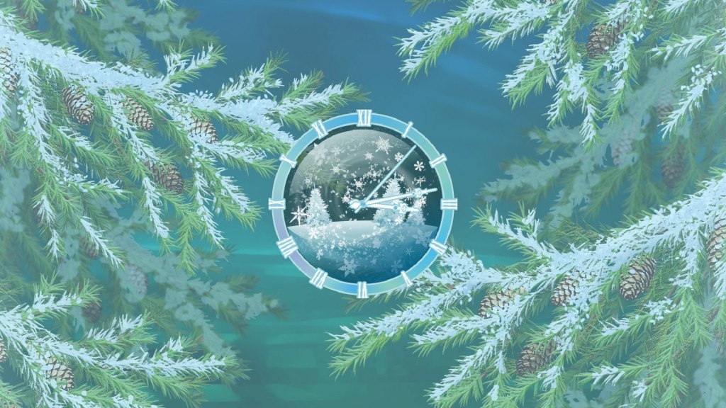 Furry Christmas Clock Screensaver