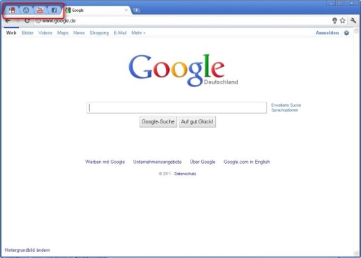 Google Chrome: Tabs anheften
