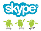 Skype gibt es jetzt auch für Andorid-Smartphones © Skype, Android