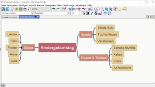 Screenshot aus Freeplane