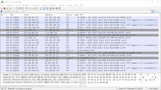 Screenshot aus Wireshark