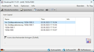 Screenshot aus DesktopOK