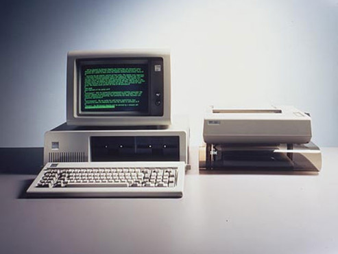 IBM-PC 5150 mit Drucker © IBM