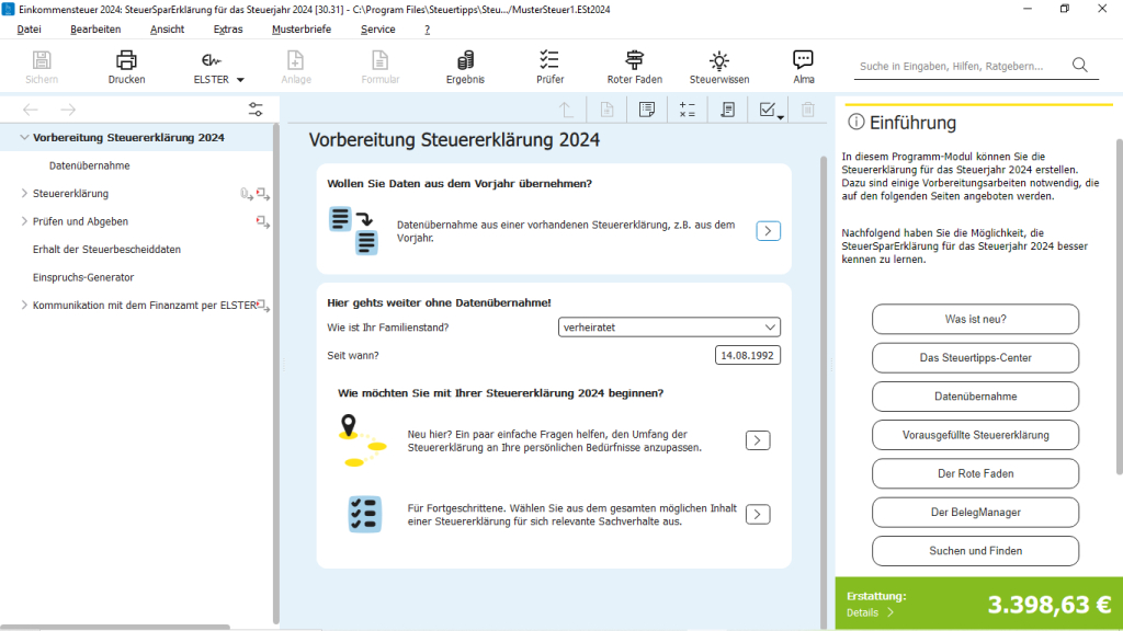 SteuerSparErklärung