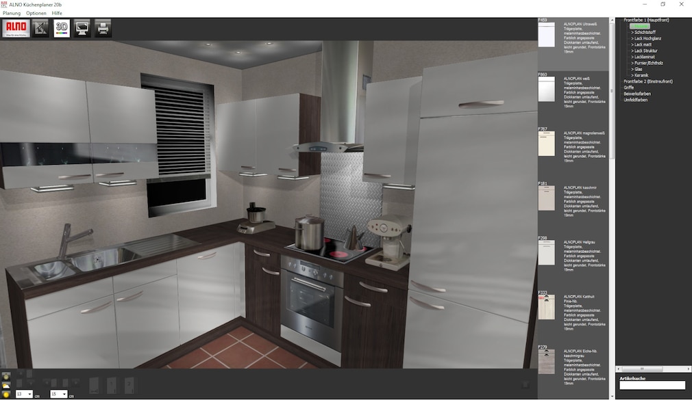 Screenshot 1 - Alno Küchenplaner