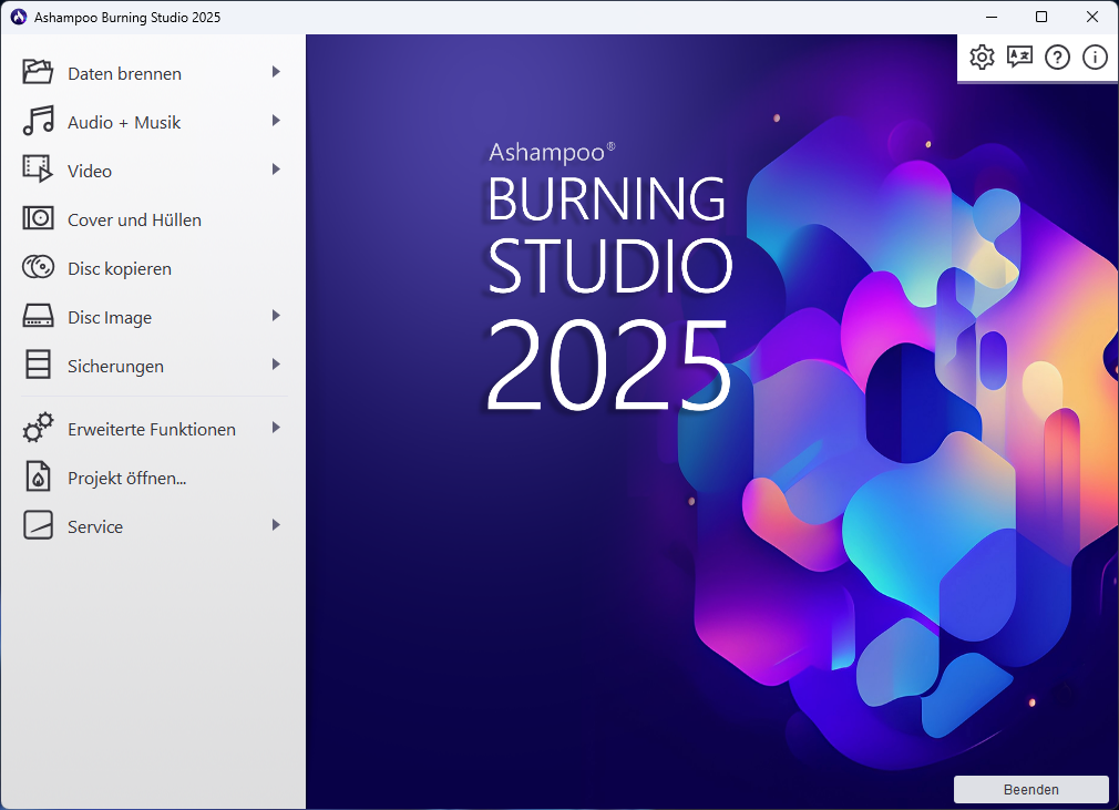 Ashampoo Burning Studio 2025 – Kostenlose Vollversion