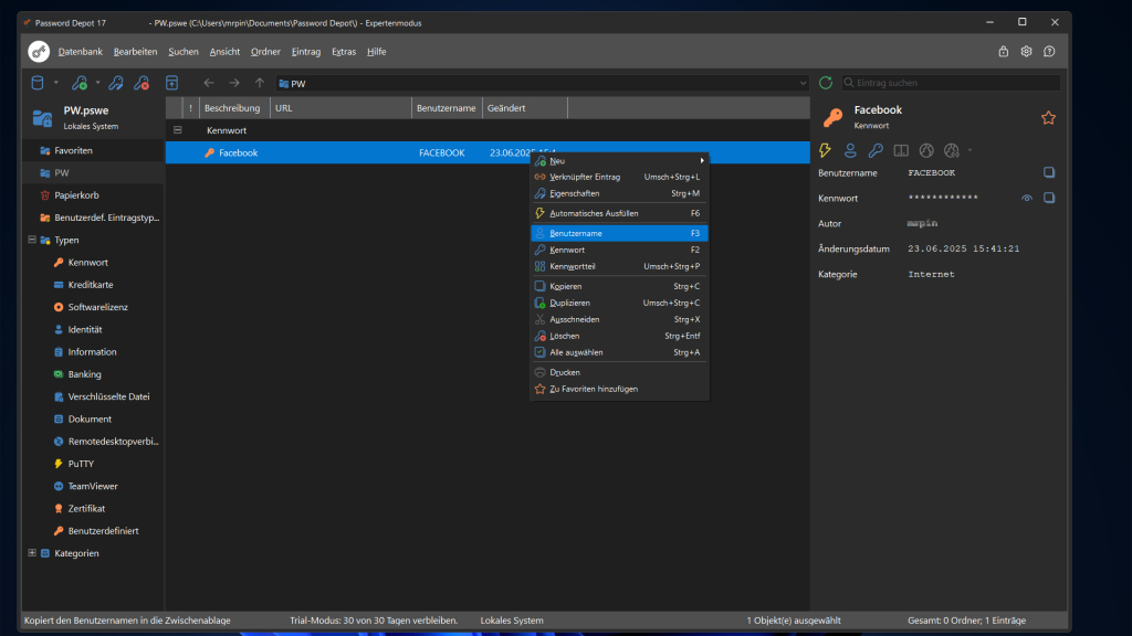 Password Depot 17 – Kostenlose Vollversion