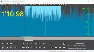 Screenshot aus mp3DirectCut