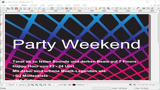Screenshot aus Scribus