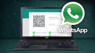 WhatsApp Web auf einem Laptop