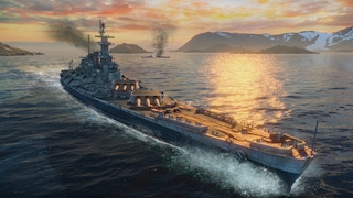 Actionspiel World of Warships: Schlachtschiff