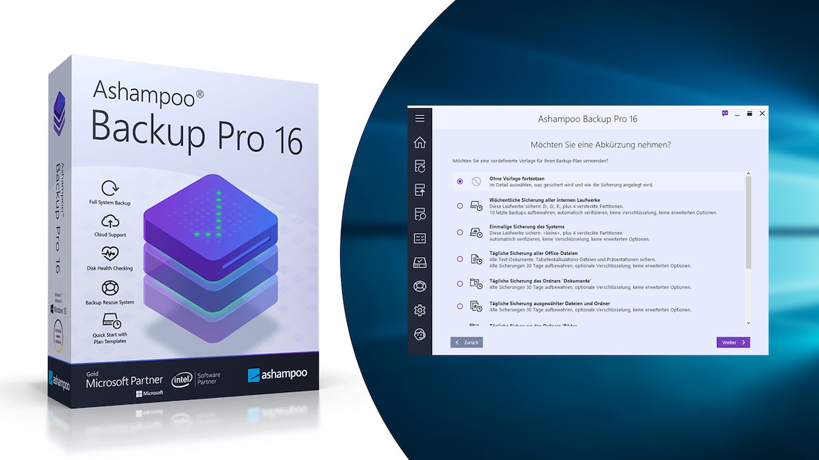 Ashampoo Backup 14 Pro – Kostenlose Vollversion: Partitionen sichern