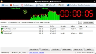 Screenshot 1 - Free Audio Recorder