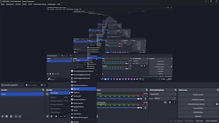 Screenshot aus OBS Studio (Open Broadcaster Software)