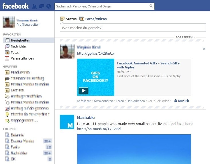 Anleitung: GIFs bei Facebook posten mit Giphy - COMPUTER BILD