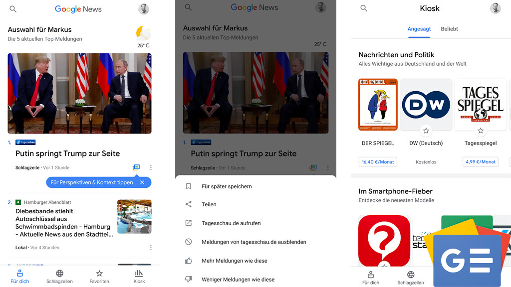 nachrichten apps im uberblick bilder