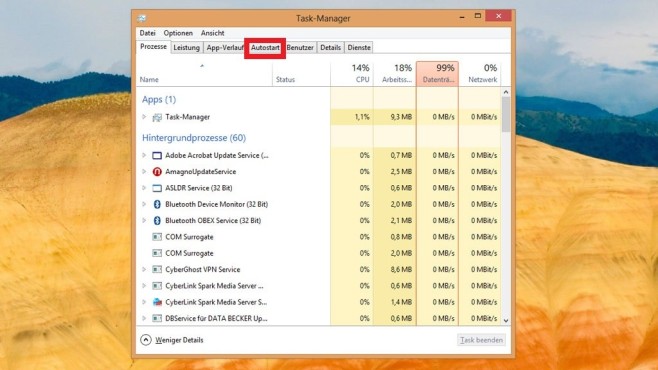 Windows schneller machen: Unnötige Autostart-Programme deaktivieren © COMPUTER BILD
