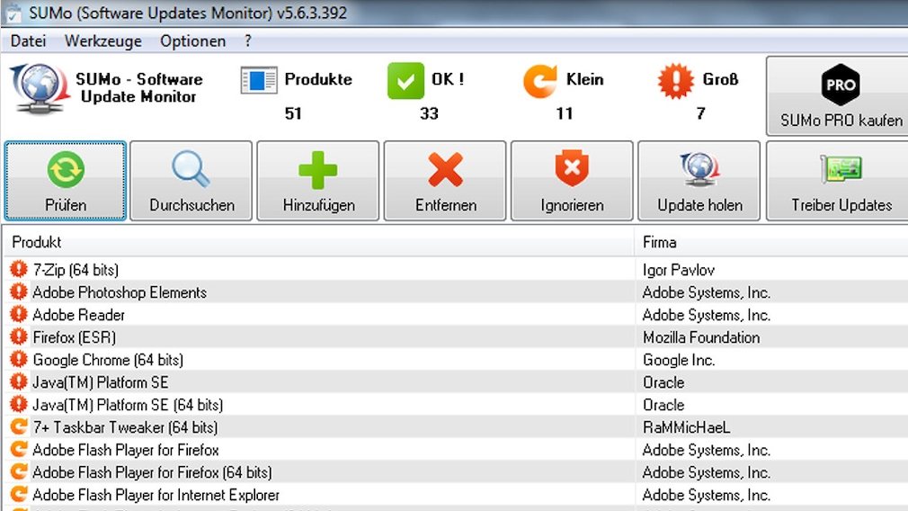 SUMo (Software Update Monitor)