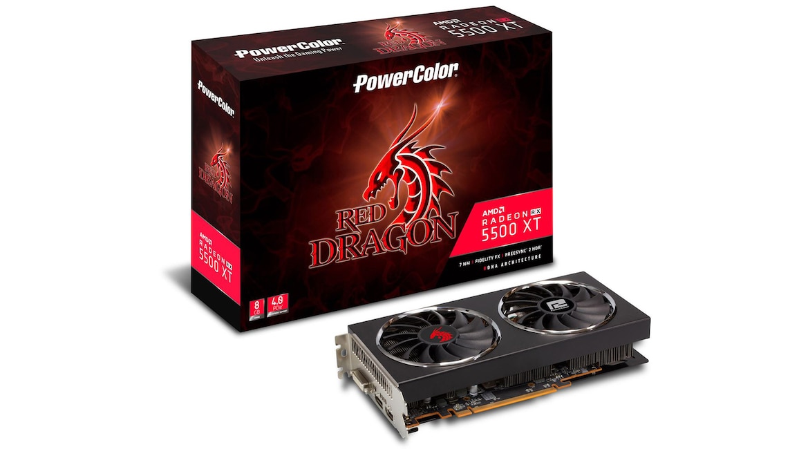 Powercolor Radeon RX 5500 XT Red Dragon 8GB GDDR6