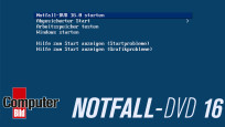 COMPUTER BILD-Notfall-DVD Free: Erste Schritte © COMPUTER BILD