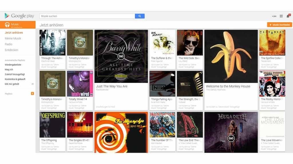 Google Play Music Streaming-Dienst
