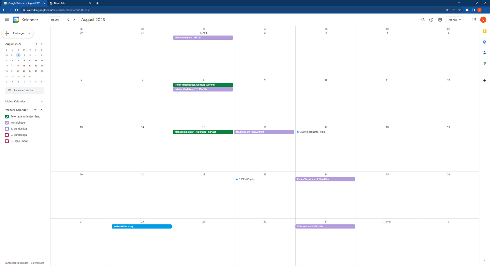 Google Kalender (Google Calendar) Web App COMPUTER BILD